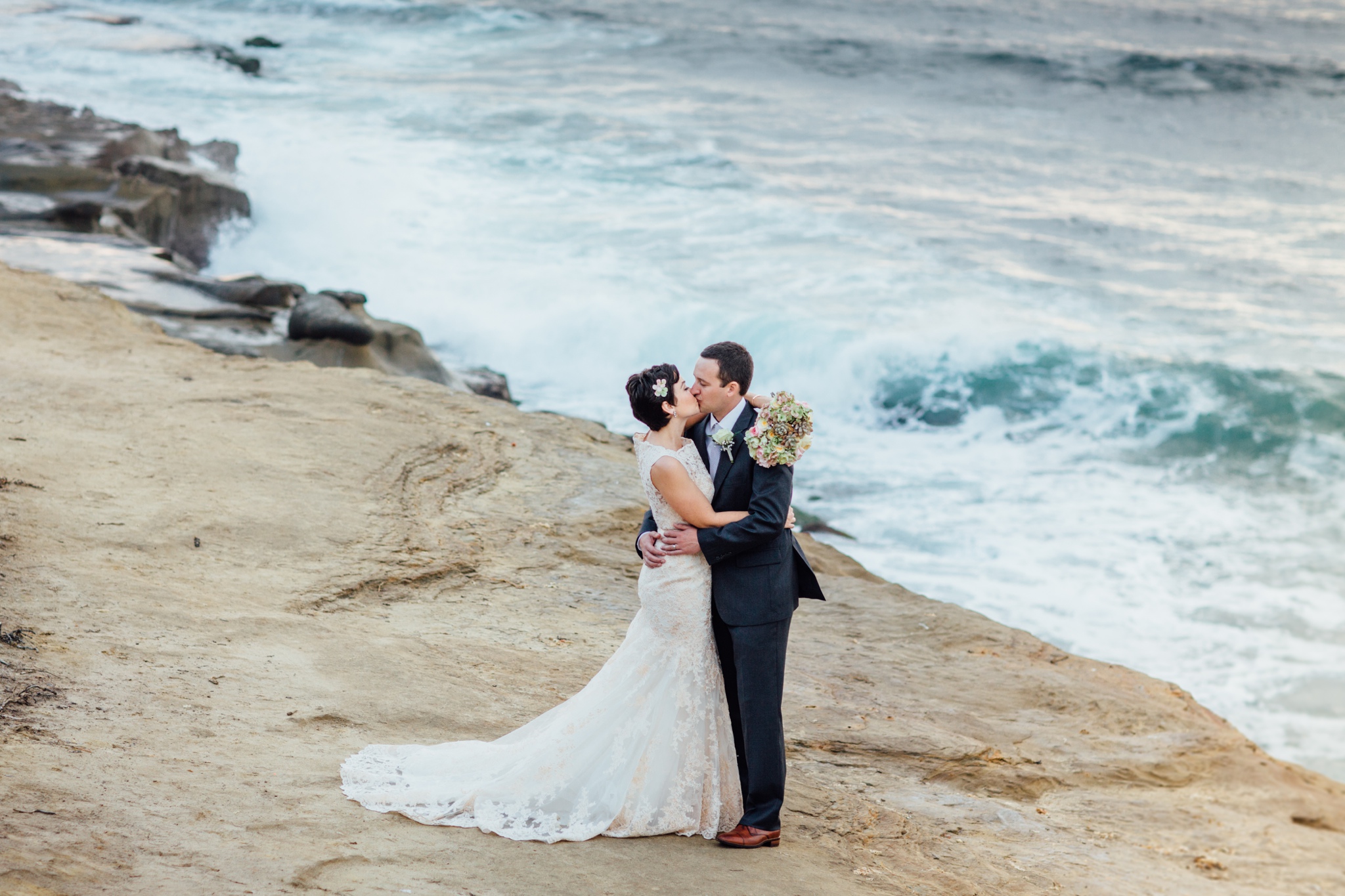 La Jolla San Diego, California cliffside Wedding
